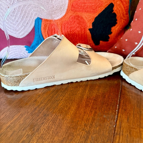 Birkenstock Arizona Big Buckle Sandals Light Rose + Silver - Picture 6 of 8